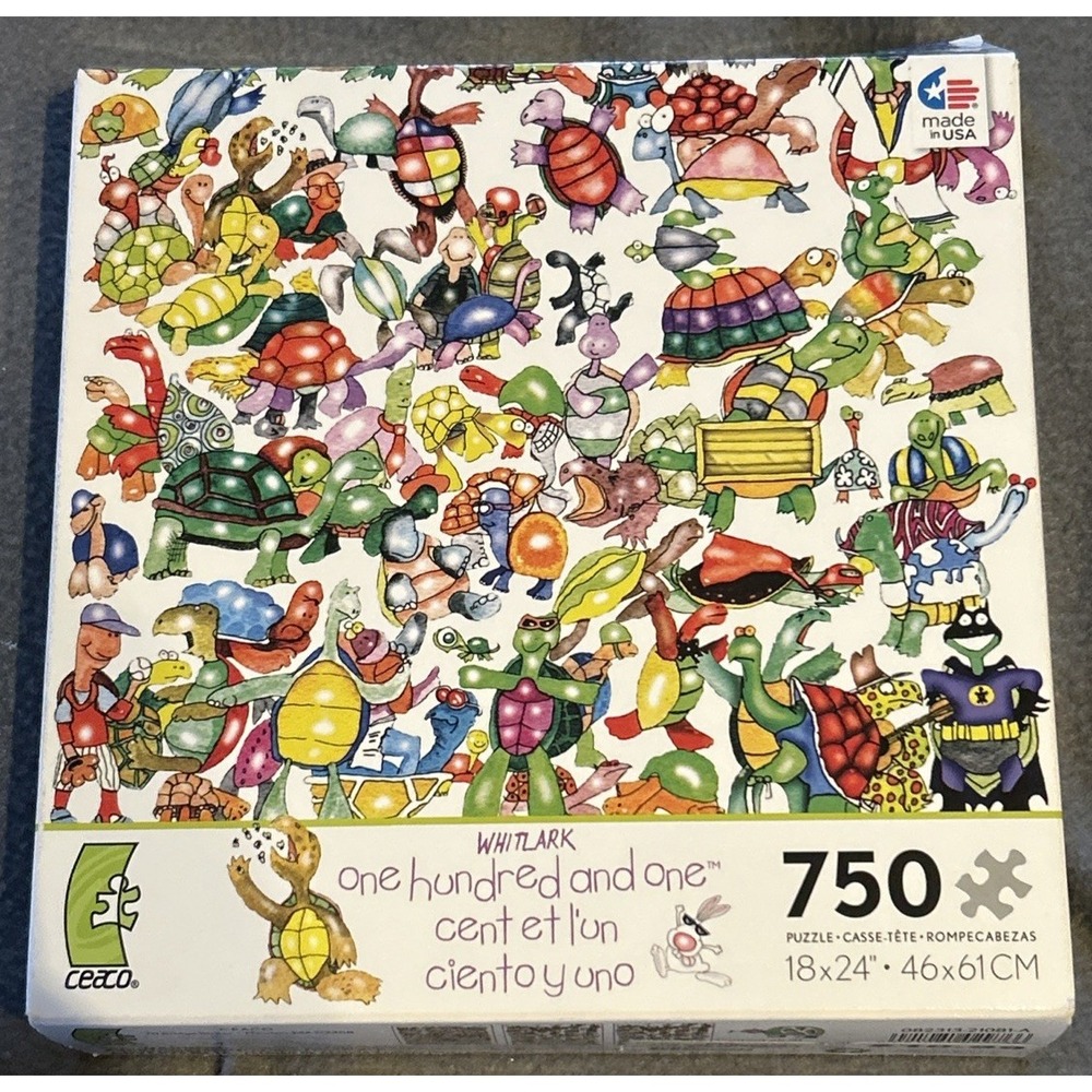 Whitlark One Hundred And One Turtles & A Hare 750 Pc Puzzle Ceaco